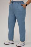 29001 Plus Size Slim Fit Jeans- Ice Blue