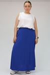 5031 Plus Size Basic Skirt - Purple